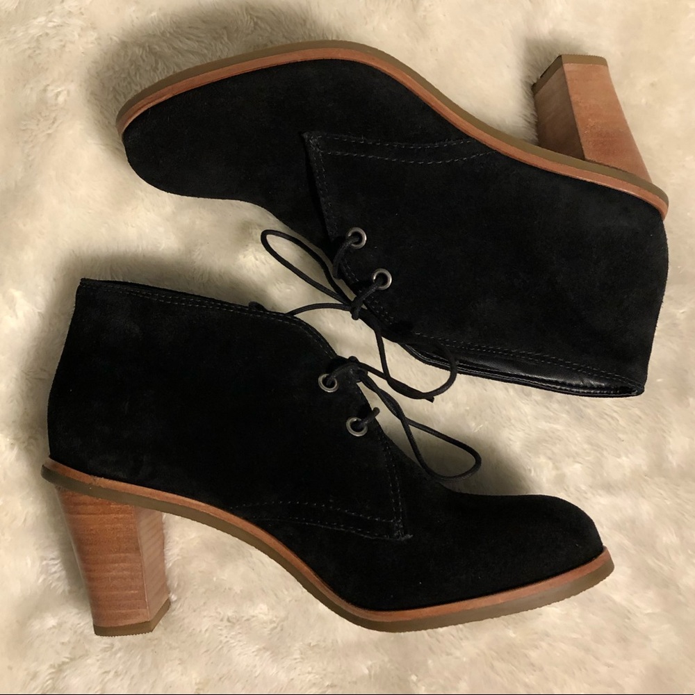 J.JILL Suede Lace Up Ankle Boots Bootie Size 9 - Picture 5 of 12